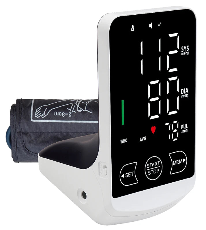 English/Spanish Voice Large Display Screen Rechargeable Automatic Tonometer Arm Blood Pressure Monitor Digital Tensiometer