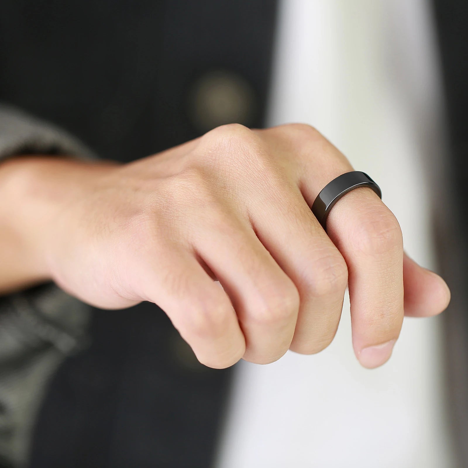 RFID Smart Ceramic Ring - Access Control & Health Wearable Tidesmit