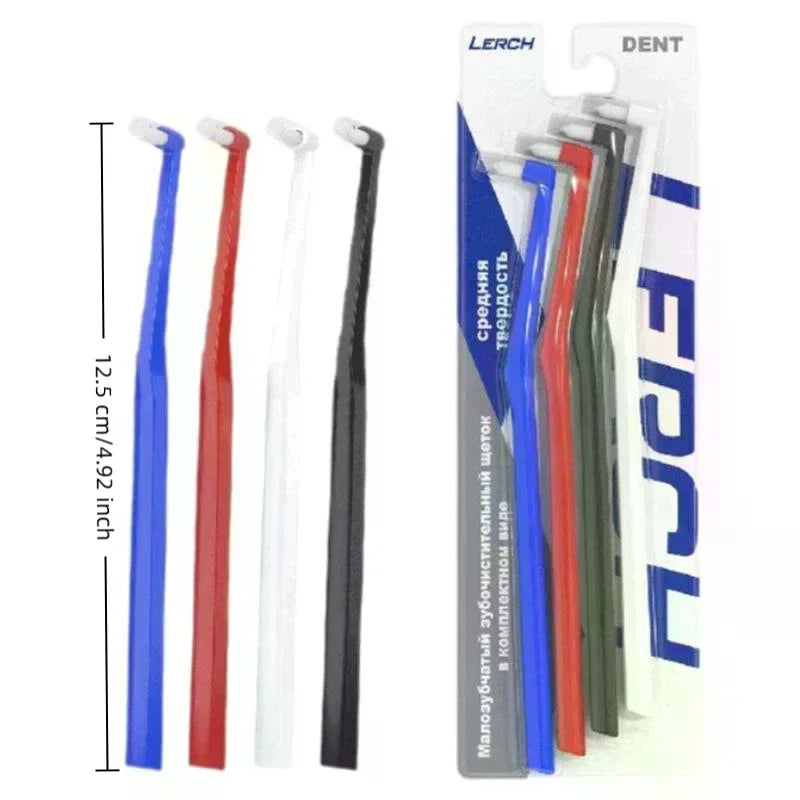 Soft Hair Small Head Single-Beam Toothbrush For Interdental Cleaning Adult Oral Care Deep Cleaning Tool For Teeth Implants