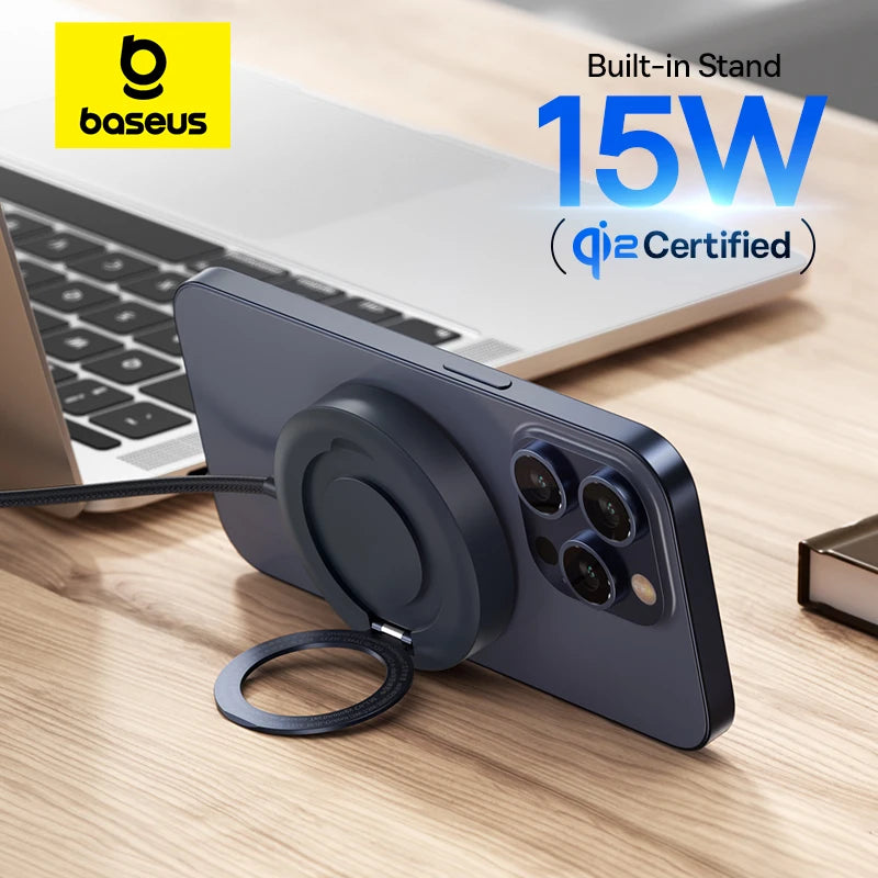 Magnetic Wireless Charger for iPhone 16 15 with Stand | Tidesmit Tidesmit