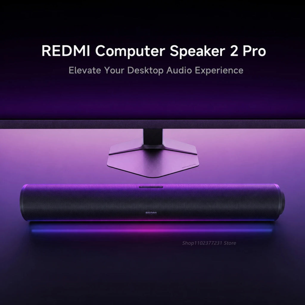 NEW Mijia REDMI Computer Speaker 2 Pro Four-Unit Two-Channel Stereo RGB Ambient Light Bluetooth 5.0 Built-in Microphone CN