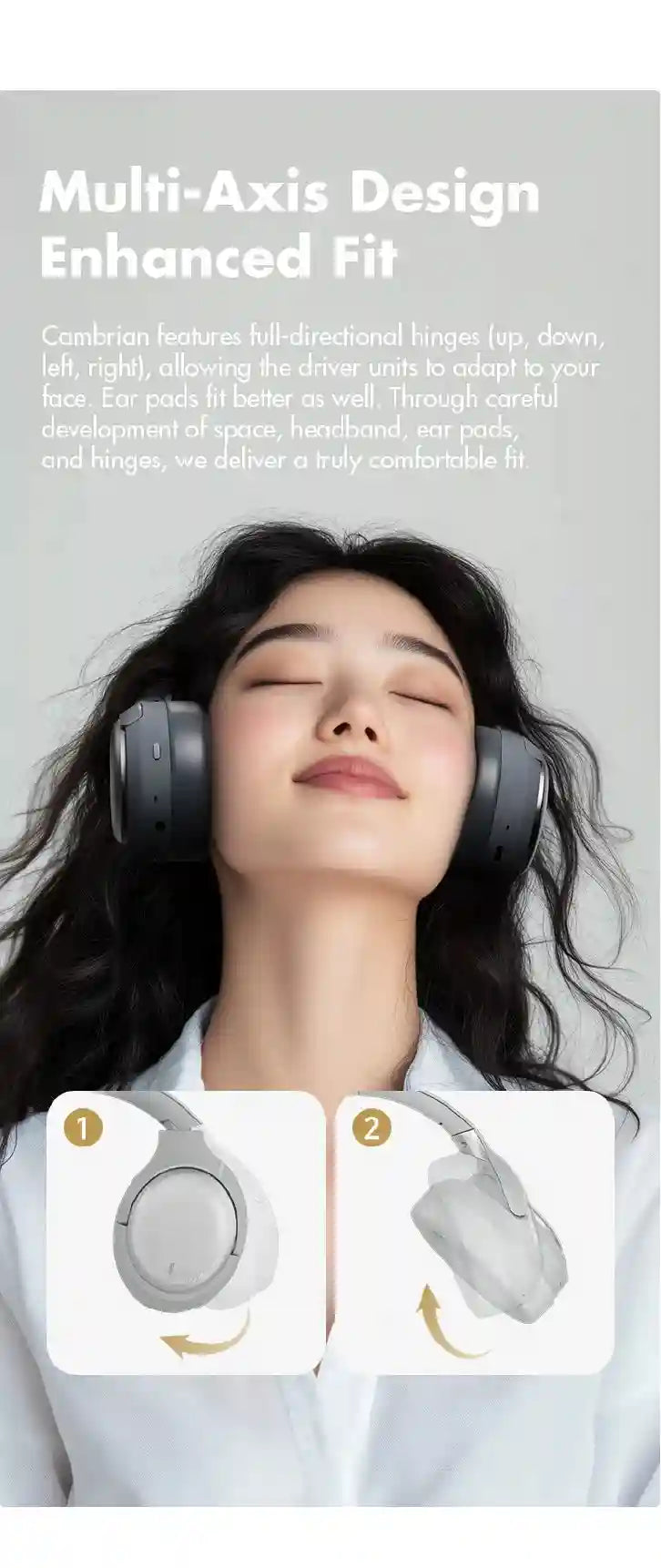 Wireless Active Noise Cancellation Headphones Over-Ear - Tidesmit Tidesmit