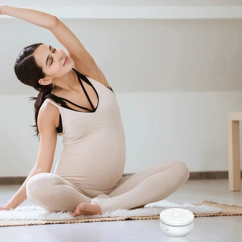 Sleep White Noise Machine with Soothing Sound Touchable Rechargeable Night Light Relaxing Audio & Sleep Lamp for Baby