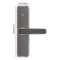 Smart Door Lock WiFi Tuya APP Fingerprint Keyless Entry Door Lock W/50 Fingerprints, 100 Passwords, Key & Temporary Password