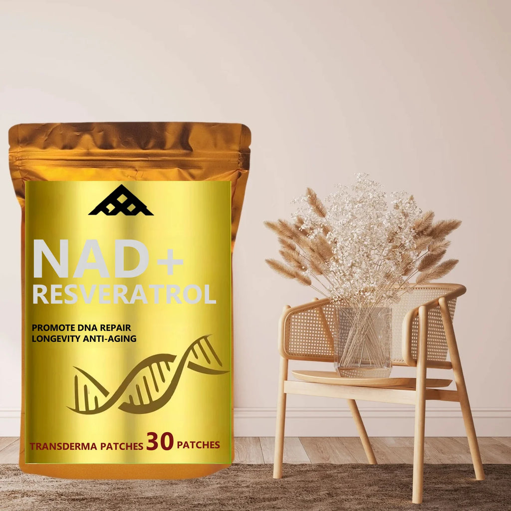 30 Patches Nad+ Transdermal Patches With Resveratrol,vitamin B3 Nmn Alternative For Anti-aging