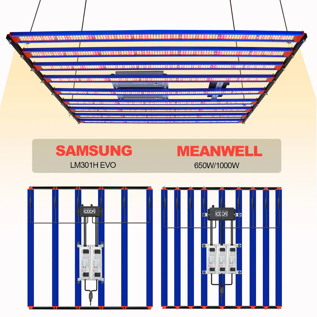 650W 1000W  LM301H EVO MeanWell LED Grow Light Bar Timmer UV IR On/Off For Indoor Flower Tent Plant Growth Phyto Lamp