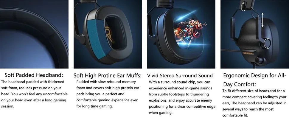 Wireless Gaming Headset for PC PS5 Xbox - Tidesmit 01 Black Tidesmit