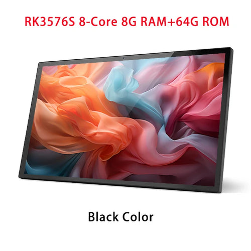 Black wall-mount smart control panel with 15.6-inch touchscreen tablet