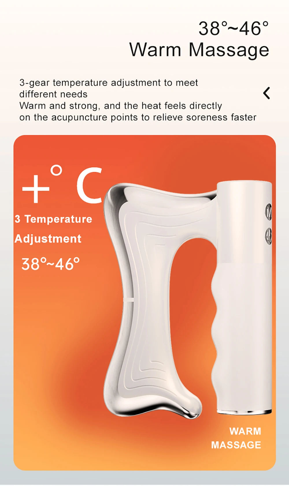 Electric Muscle Relief Massager - LCD Vibration Heat Therapy Tool Back Massage Instrument Tidesmit