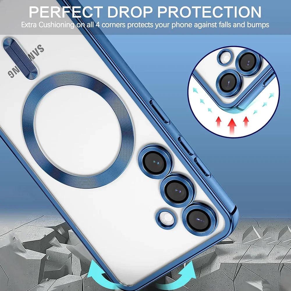 Magnetic Phone Case for Samsung Galaxy S26 Ultra - Shock-Absorbing Plating Tidesmit