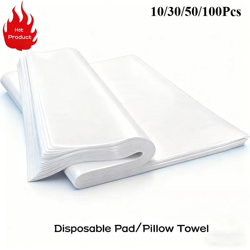 10/30/50/100pcs Disposable Face Cradle Cover Nonwoven Pillow Paper Waterproof Massage Spa Table for Disposable Beauty Headrest C