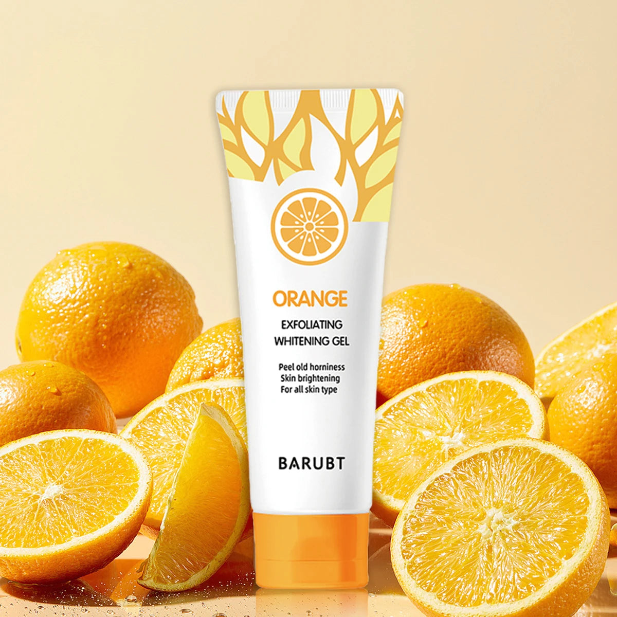 Orange Exfoliating Gel 50g – Natural Brightening Skincare (DZ1387) Scrubs Treatments Tidesmit
