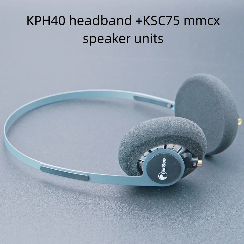 MMCX HiFi Over-Ear Headphones with Deep Bass and Low Latency Audio gray 40 75spk China Mainland Tidesmit