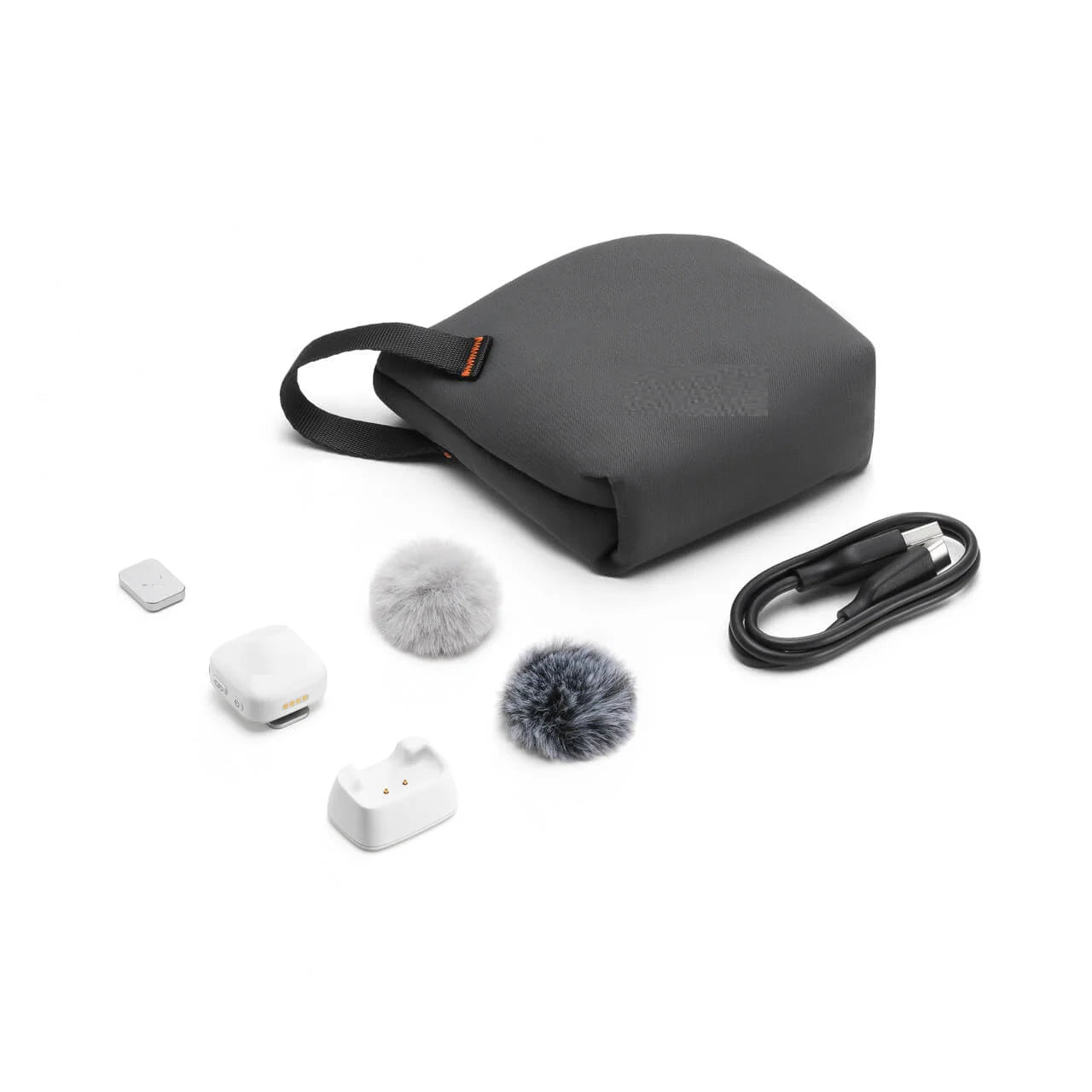 Wireless Lavalier Microphone System | Pro Audio for Content Creators Transmitter white Tidesmit