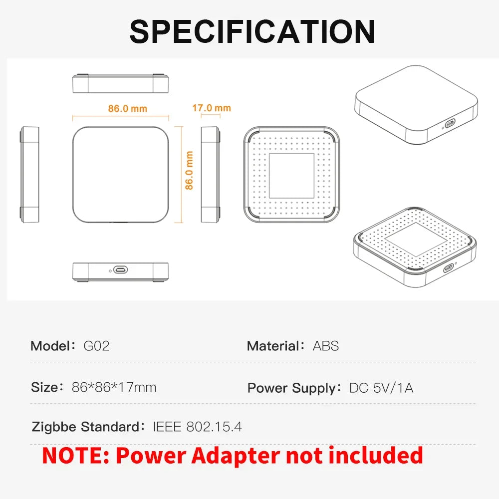 Tuya Zigbee 3.0 Wired Gateway Hub - Reliable Smart Home Bridge Tidesmit