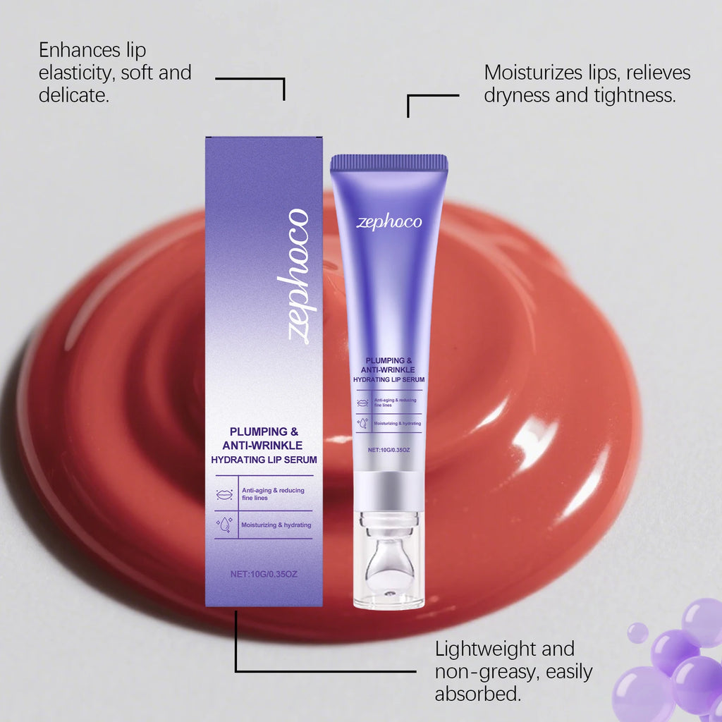 Lip Plumping Serum & Hydrating Gloss - Cruelty-Free Lip Treatment Lip Care Tidesmit