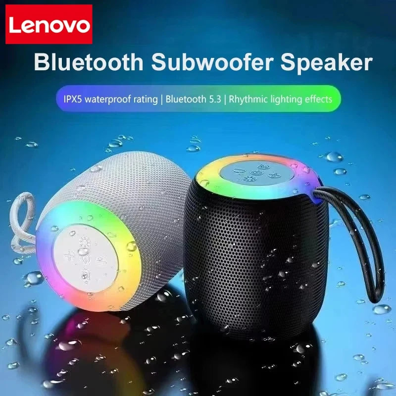 Lenovo Mini Bluetooth Speaker With Lanyard Portable Outdoor Home Mini Speaker With Deep Bass Travel Essentials For Friend Gift