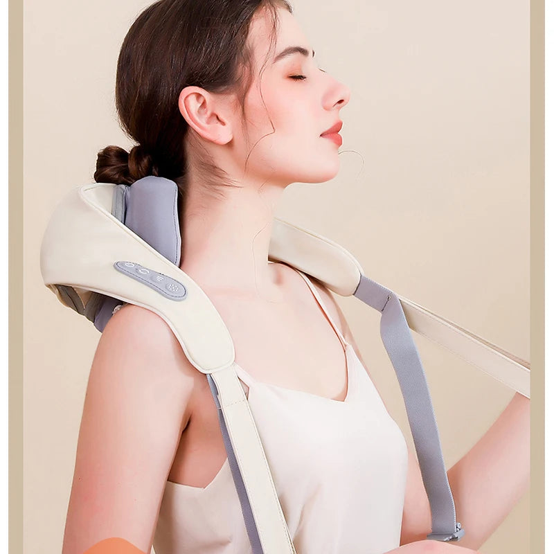 Shiatsu Neck and Shoulder Massager with Heat - Tidesmit Pro Series Relaxation Treatment Tidesmit