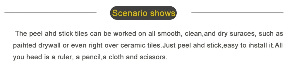 5/10pcs(Thickened Design)3D Straight Mosaic Peel and Stick Backsplash, Kitchen Backsplash Tiles, Self-Adhesive Tile for Kitchen