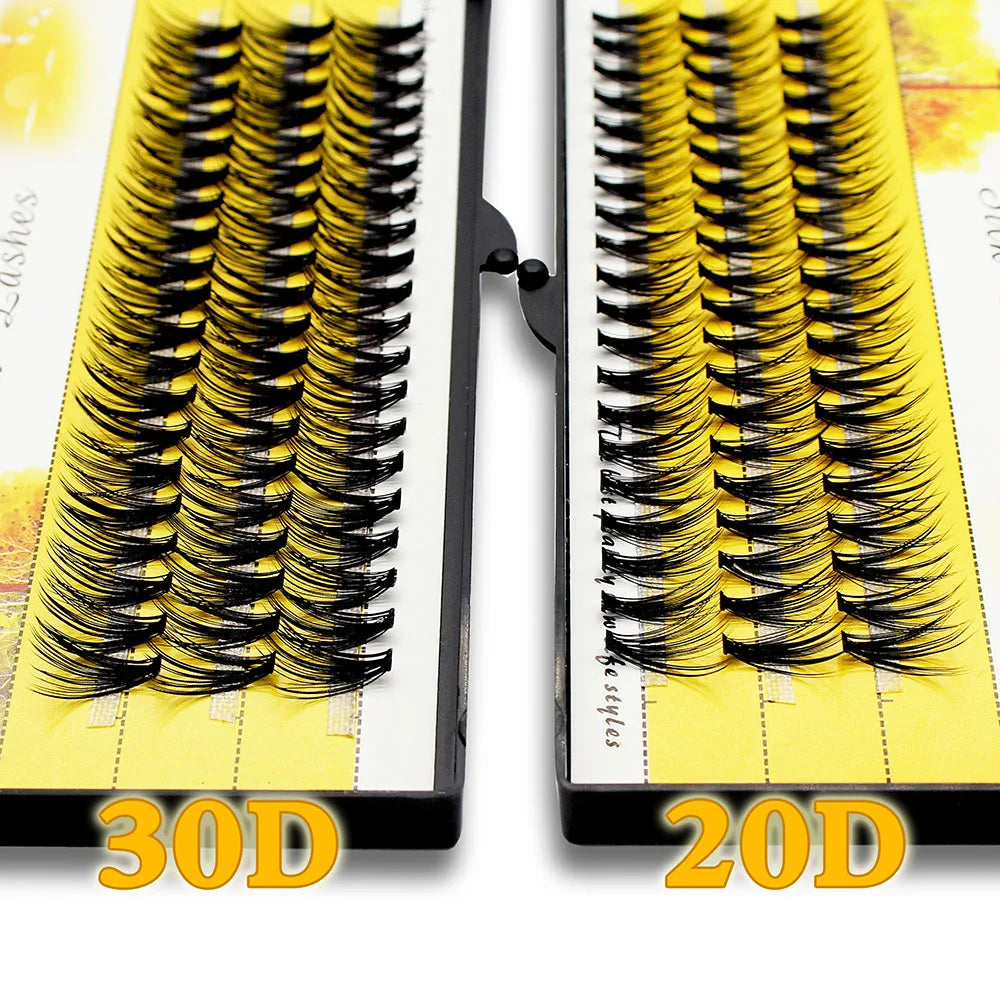 Individual Cluster 3D Volume Silk Lashes by Tidesmit False Eyelashes Tidesmit