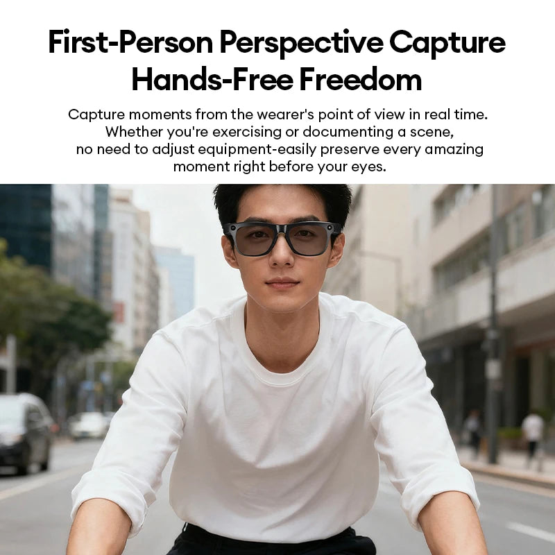 AI Smart Glasses with Camera & Translator - Black Frames by Tidesmit Tidesmit
