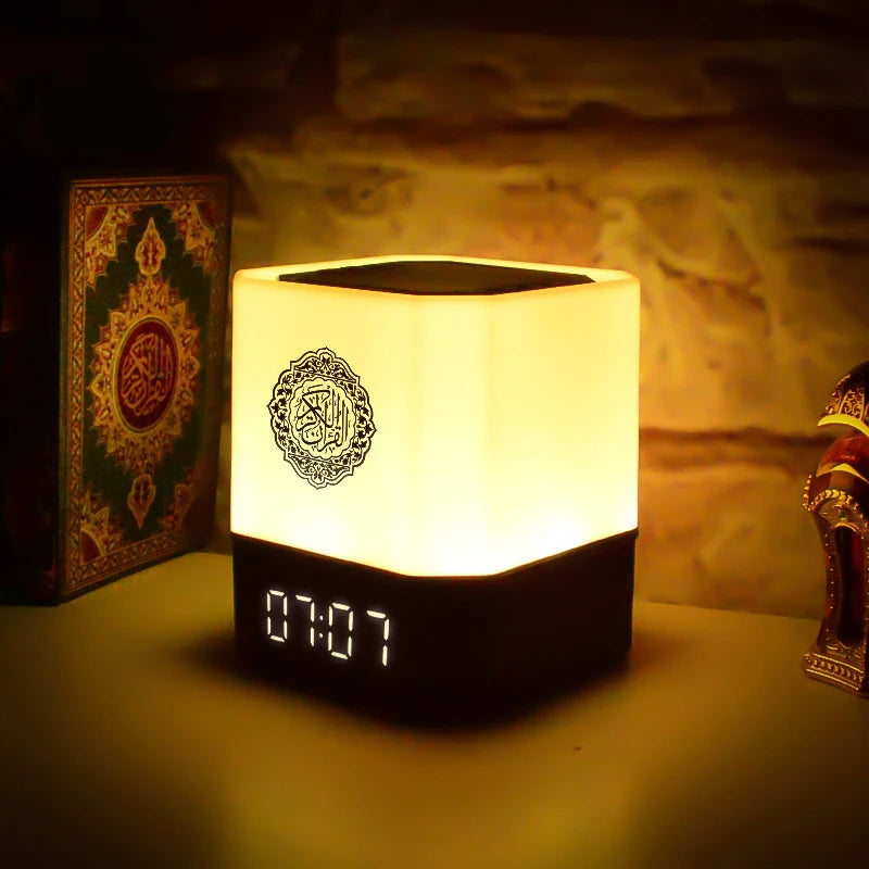Quran Islam Arabic Muslim Azan Clock Koran Night Light Lamp Bright Portable Bluetooth Speaker Wireless Ramadan Arab Islamic Holy