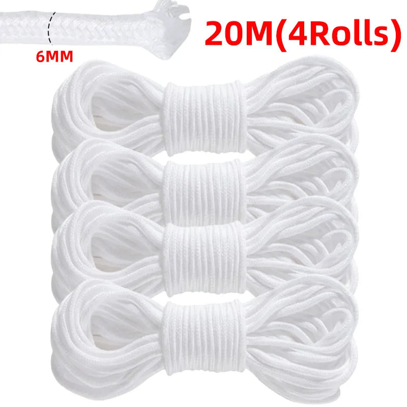 5-20M Self-Watering Wick Cord Vacation Planter Pot DIY Automatic Watering Device System Potted Auto Drip Waterer Cotton Rope