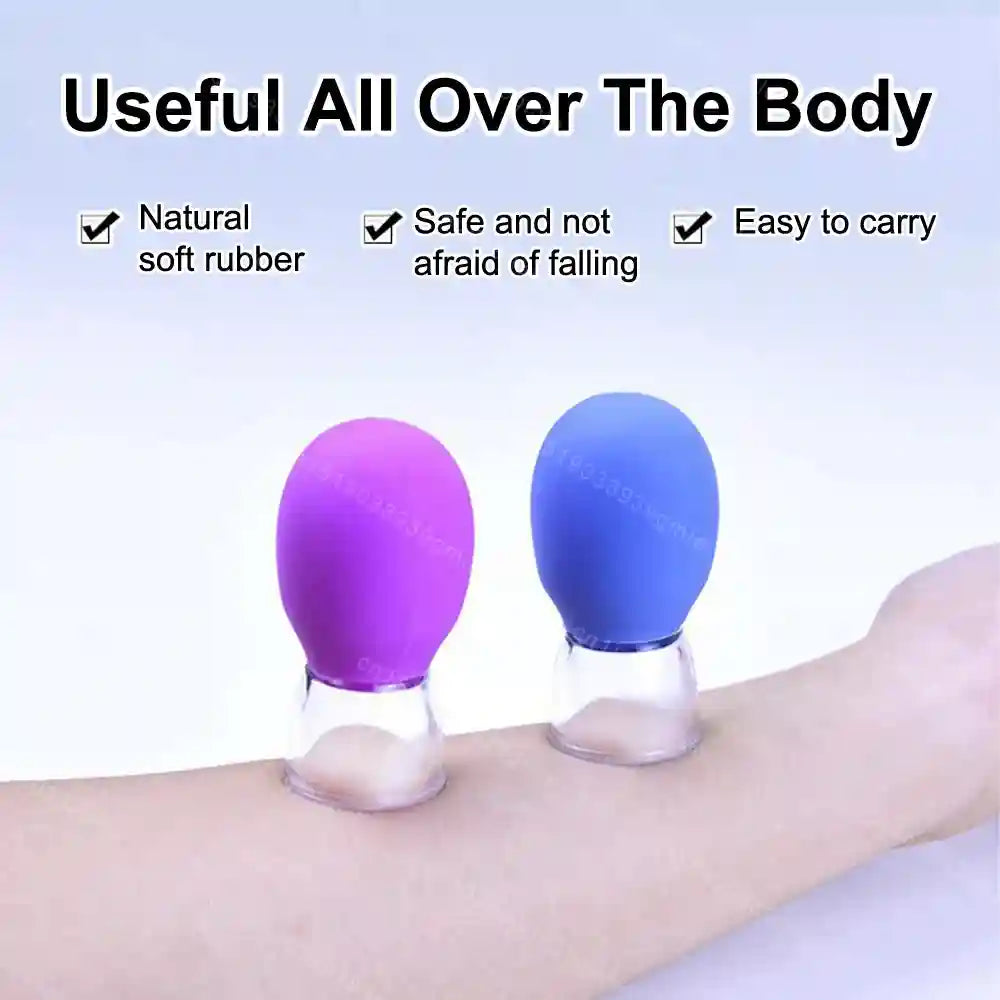 Facial Cupping Set for Eye Lifting - Silicone Vacuum Massage Tool Eye Massage Instrument Tidesmit