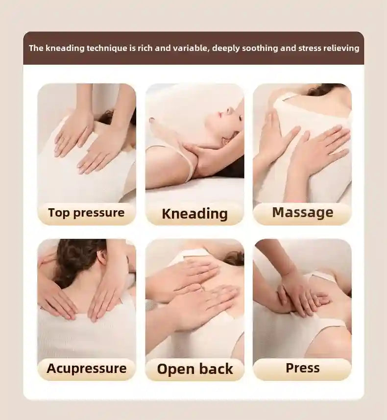Electric Massage Roller Chair with Heat Therapy for Back and Neck Relief Massage Roller Tidesmit