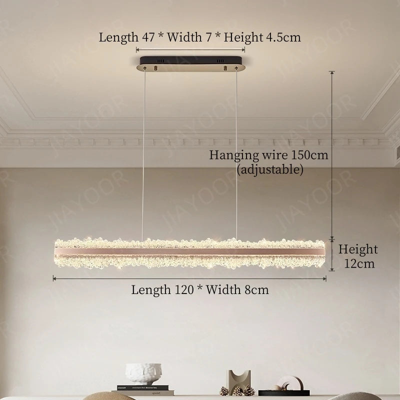 LED Ring Light Chandelier 120cm - Dimmable Rose Gold & Grey Rose Gold 120cm Tidesmit