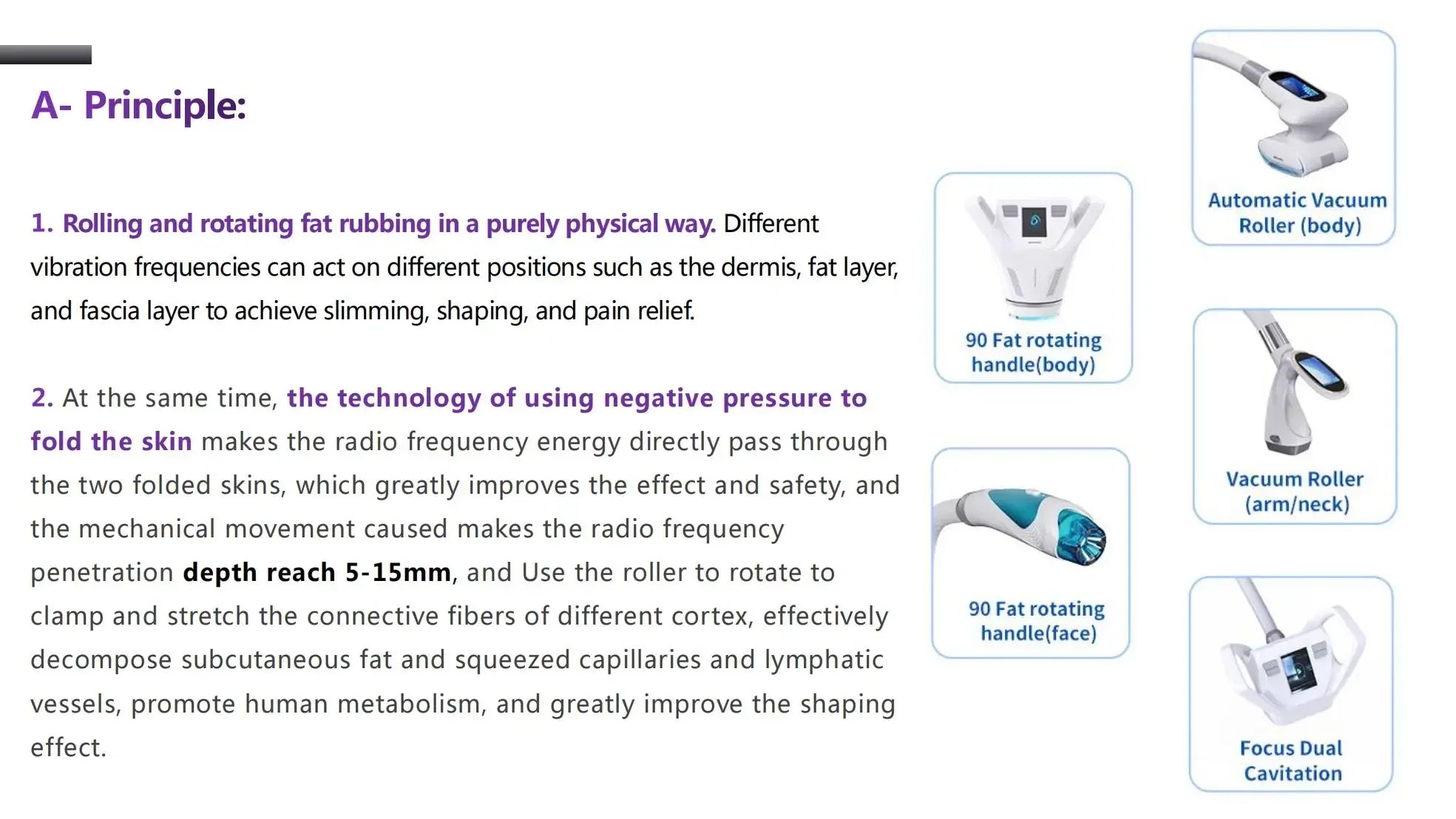 Vacuum Massage Body Shaping Machine for Cellulite Reduction and Firming Body Shaping Massage Equipment Tidesmit