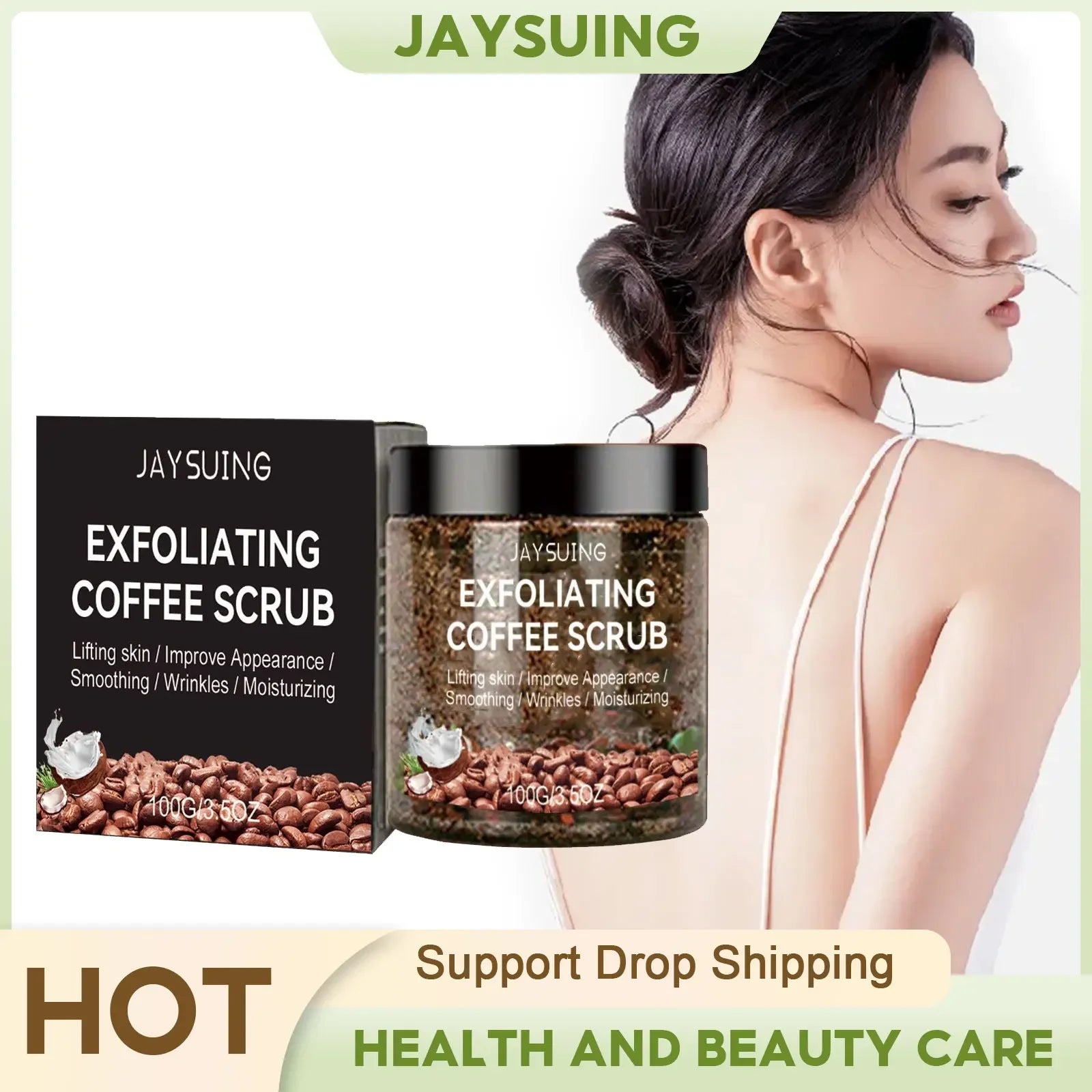 Coffee Body Scrub for Dark Spot Removal - Natural Exfoliant 200g Scrubs Treatments Default Title Tidesmit