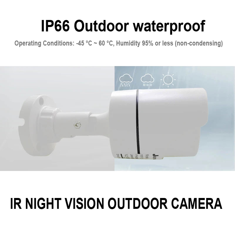 AHD Camera 1080P AHD Security Surveillance High Definition Outdoor Waterproof CCTV Infrared NightVision Bullet Wired Home Camera
