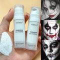 Tidesmit professional matte white face foundation for cosplay and gothic makeup texture close-up