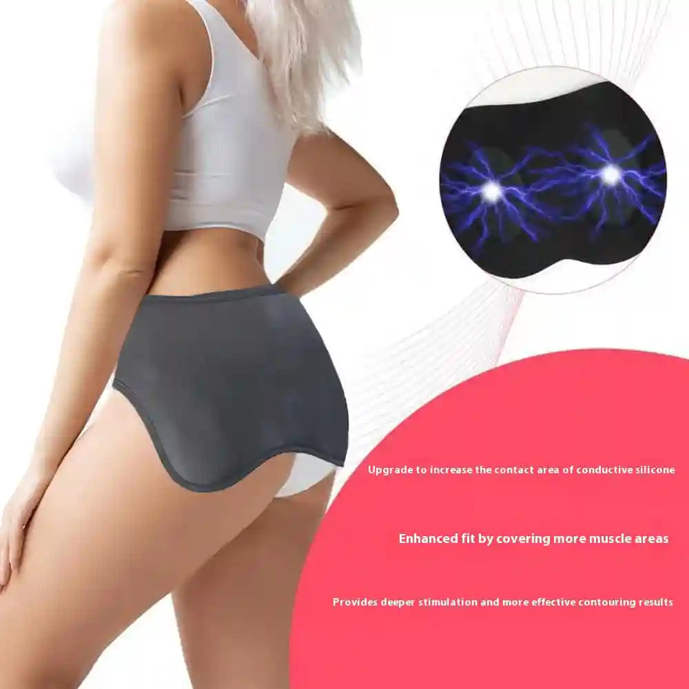 EMS Butt Lifting Massager - 8 Mode Rechargeable Glute Toning Pad Black Massage Roller Tidesmit
