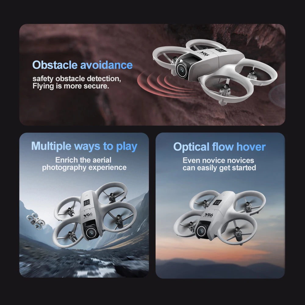 4K Camera Drone: Foldable Wide Angle WiFi Quadcopter for Beginners Tidesmit