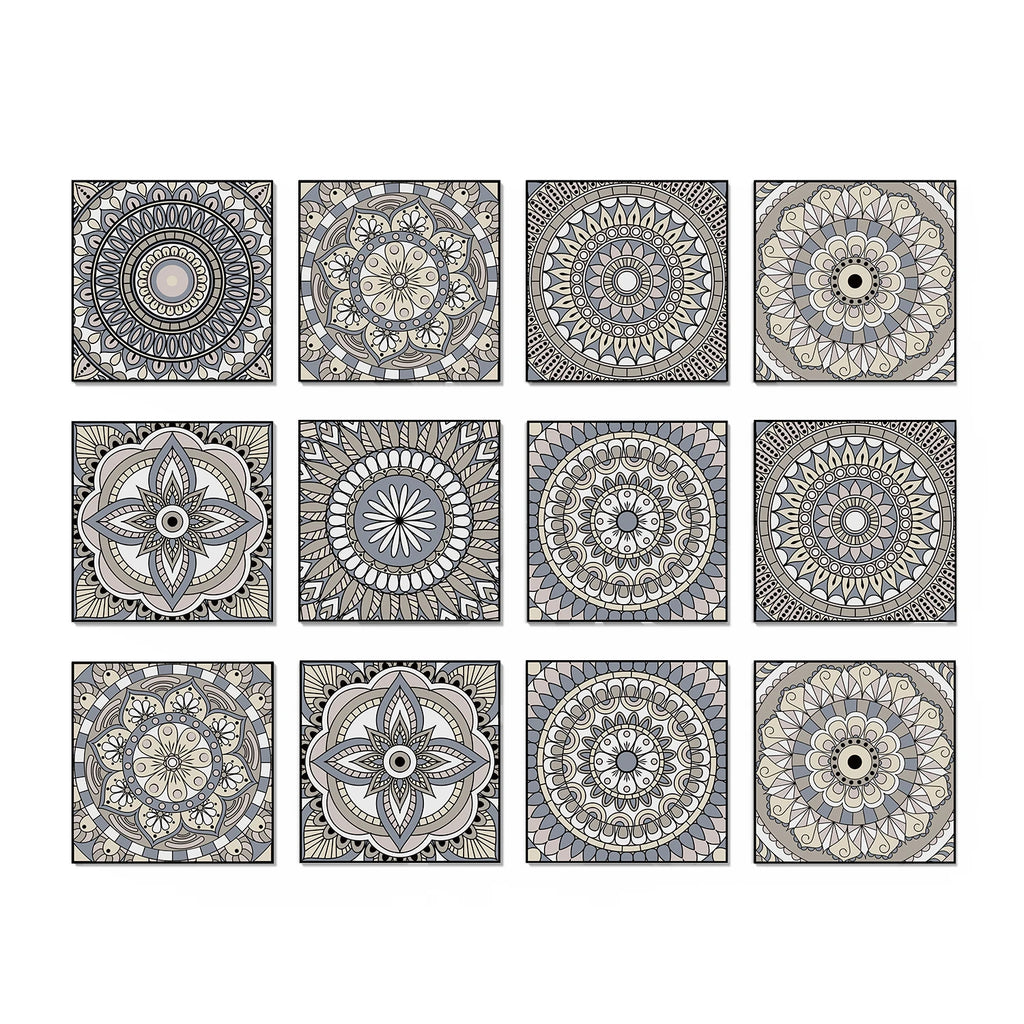Classic Tile Self-adhesive Wallpaper, Waterproof Thickened PE Foam Wall Sticker for Bedroom, Bathroom, Kitchen, Tile Sticker