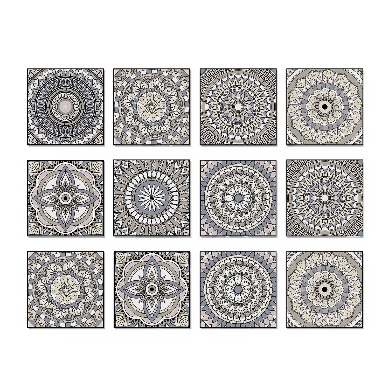 Classic Tile Self-adhesive Wallpaper, Waterproof Thickened PE Foam Wall Sticker for Bedroom, Bathroom, Kitchen, Tile Sticker