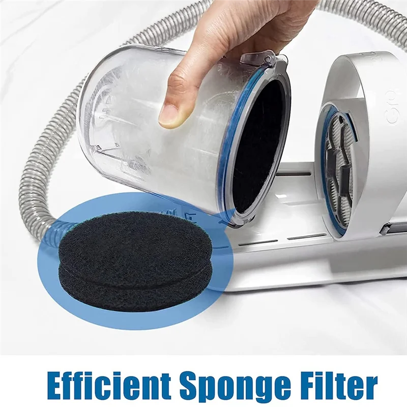 10pcs HEPA sponge filters for Neakasa/Neabot P1 Pro pet grooming vacuum to maintain powerful suction and pet hair capture.