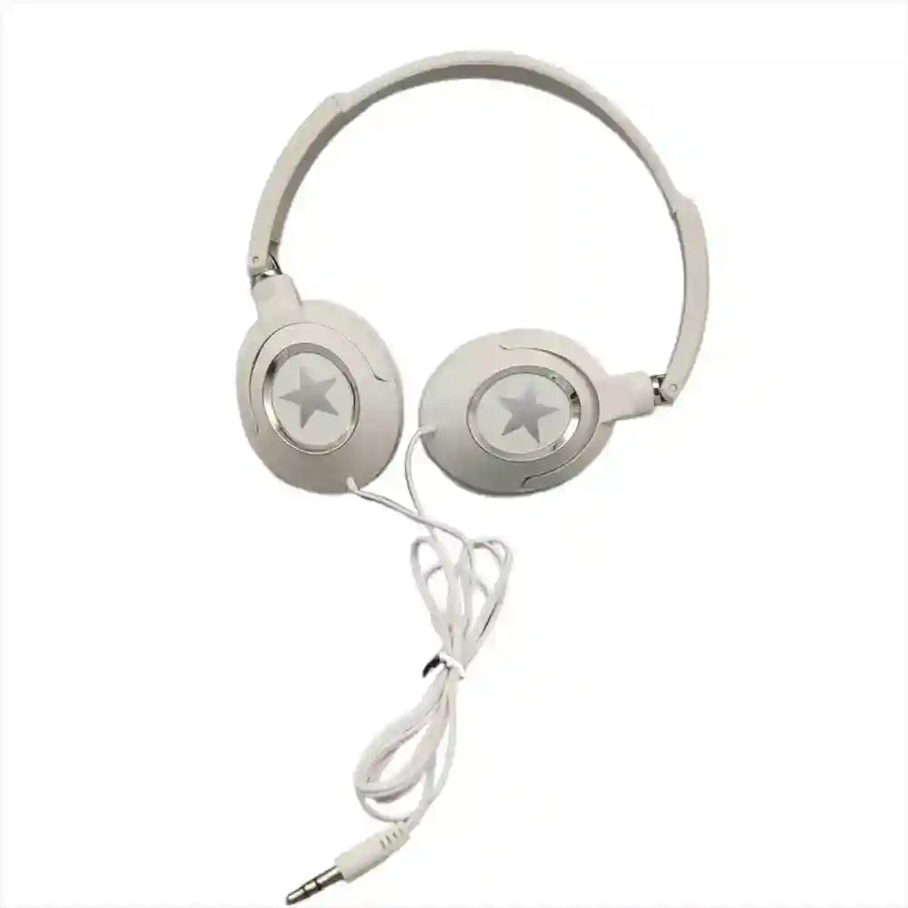 Tidesmit Wired Over Ear Headphones | HiFi Stereo with Noise Cancellation White Tidesmit