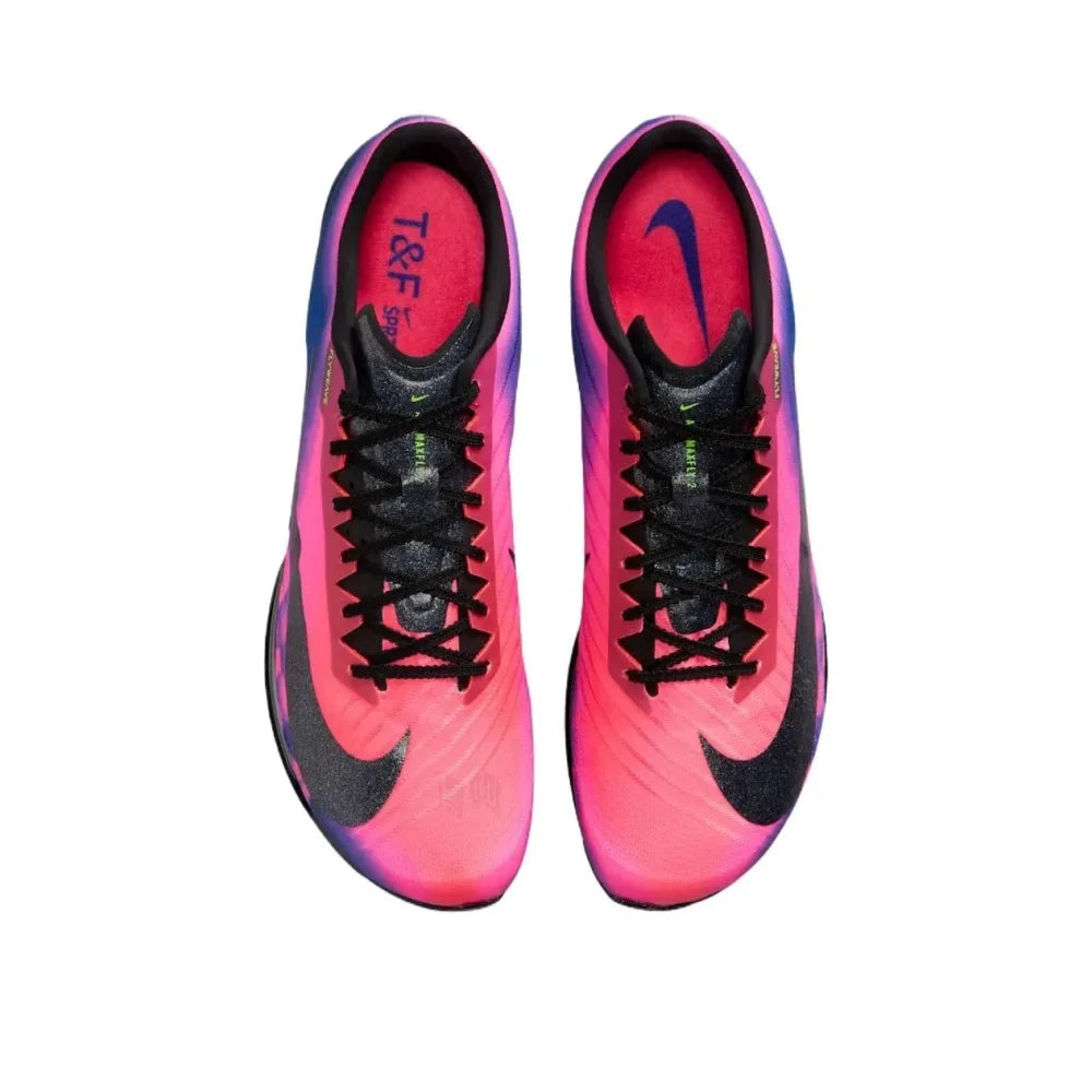 Nike Air Zoom Maxfly 2 IM9129-500 Lightweight Cushion Sprint Cleats Flyweave Carbon Track Shoes