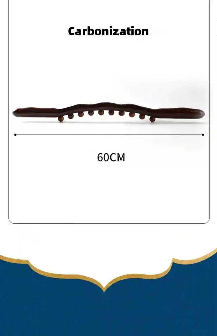 Massage Stick for Back Therapy | Wooden Gua Sha Muscle Relief Roller Massage Roller Tidesmit