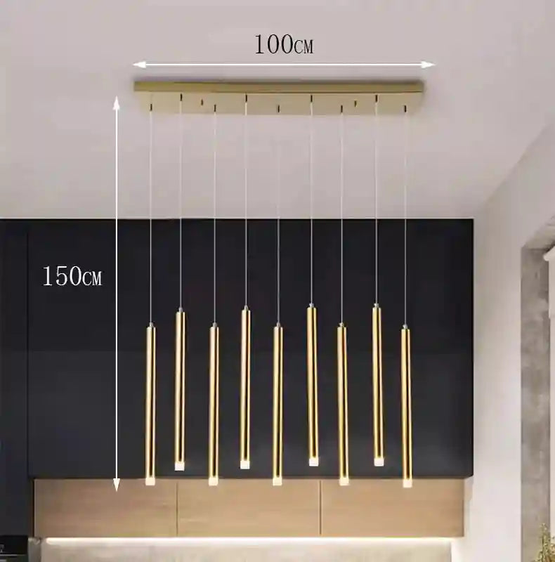 Crystal Stair LED Ring Light | Modern Dimmable Hanging Chandelier Tidesmit