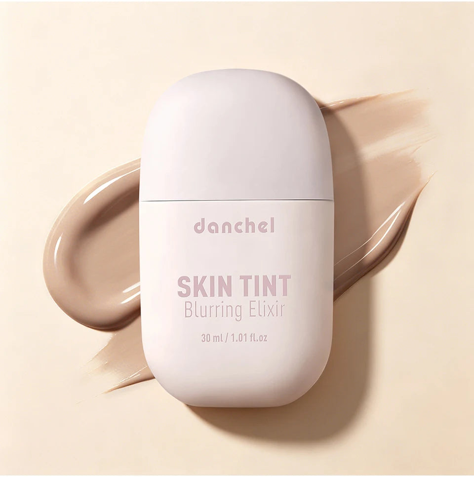 Tidesmit Skin Tint Blurring Elixir Foundation shade swatch showing long lasting hydrating coverage for all skin tones