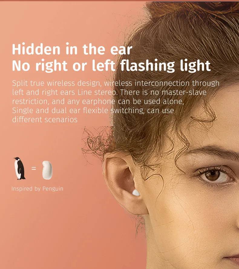 Tidesmit Wireless Sleep Earbuds - Compact Active Noise Cancelling TWS Tidesmit
