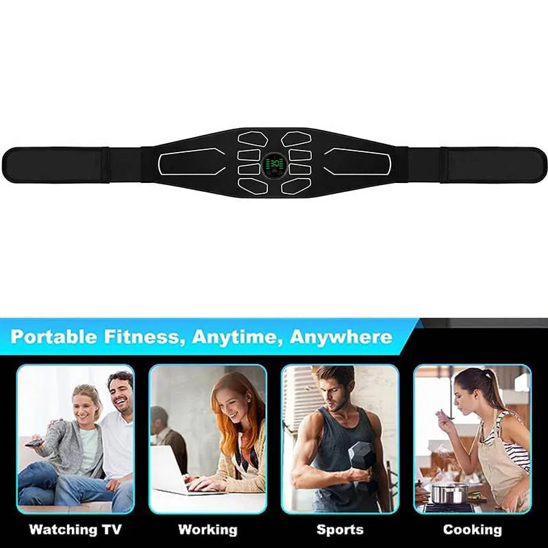 Abdominal Massager Waist Belt with Heat Therapy 120cm - Tidesmit Body Shaping Massage Equipment Tidesmit