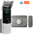 Waterproof  Support Tuya App Wifi Lock 3D Face Recognition Digital Code Keyless App Fingerprint Lock With Rechargeable Battery