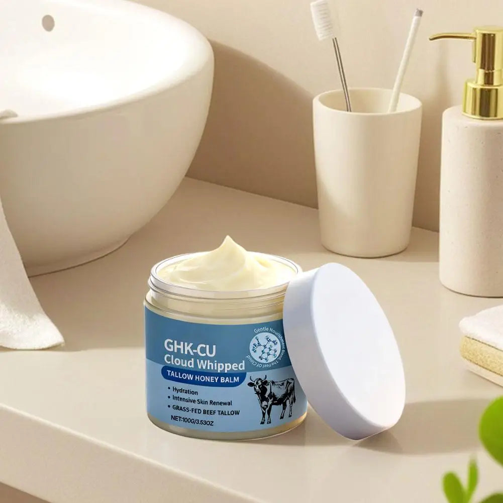 100g Copper Peptide Tallow Honey Balm - Methylene Blue Anti-Aging Gentle Nourish Moisturizing Face & Body Skin Care Cream