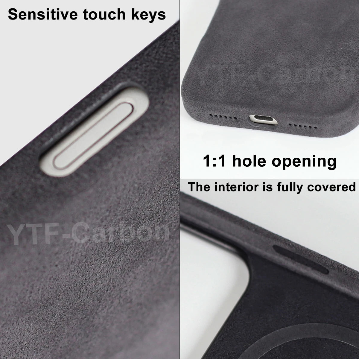 Alcantara Magnetic iPhone 17 Case: Slim Fit & Shock-Absorbing Cover Tidesmit