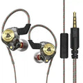 Wired Earbuds with Microphone - Noise Cancelling Bass Headset Black Tidesmit